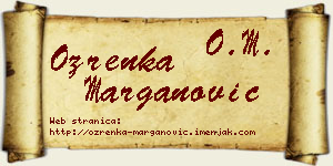 Ozrenka Marganović vizit kartica